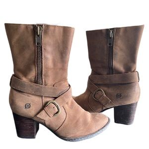 BORN Brown Leather Boots
